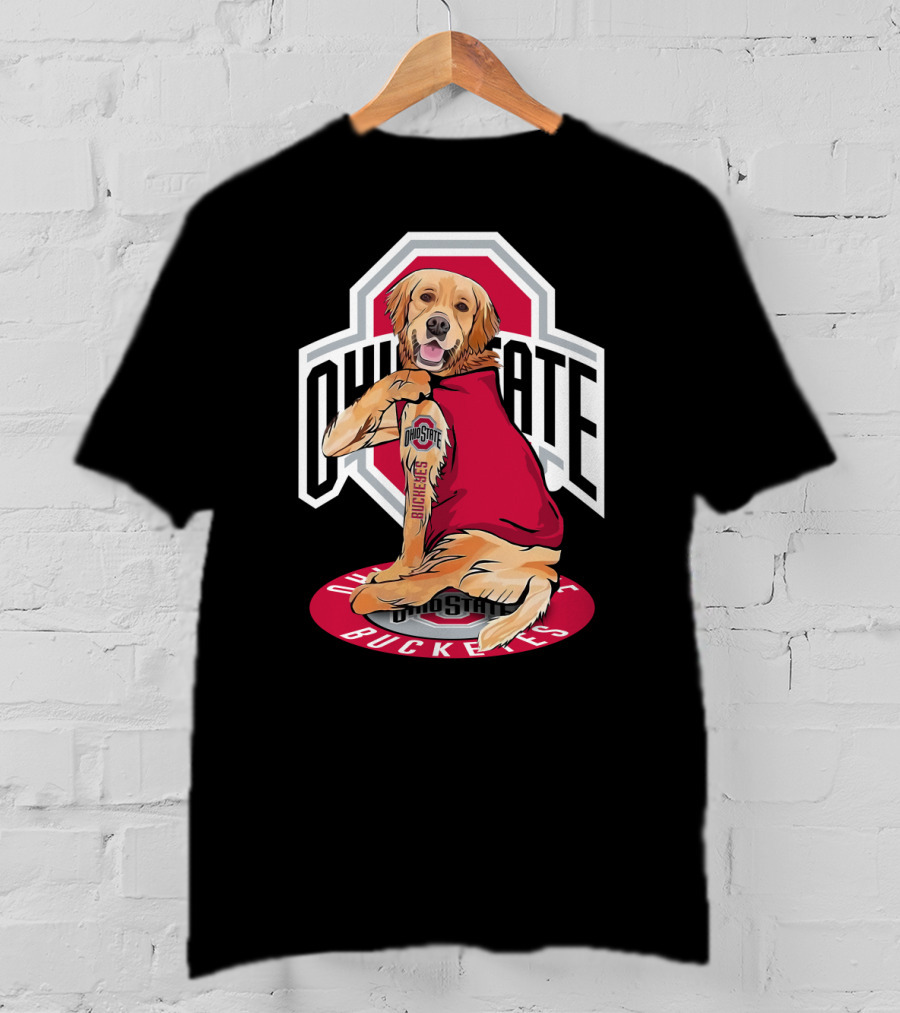 Ohio State Buckeyes Golden Retriever T-Shirt