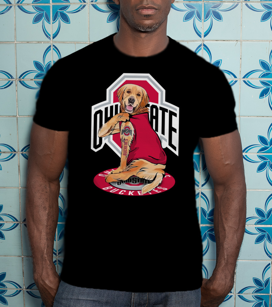 Ohio State Buckeyes Golden Retriever T-Shirt