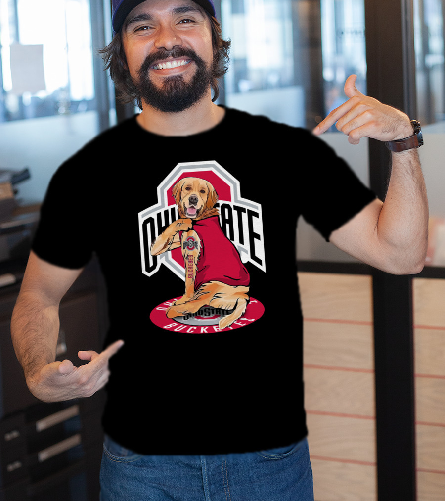 Ohio State Buckeyes Golden Retriever T-Shirt