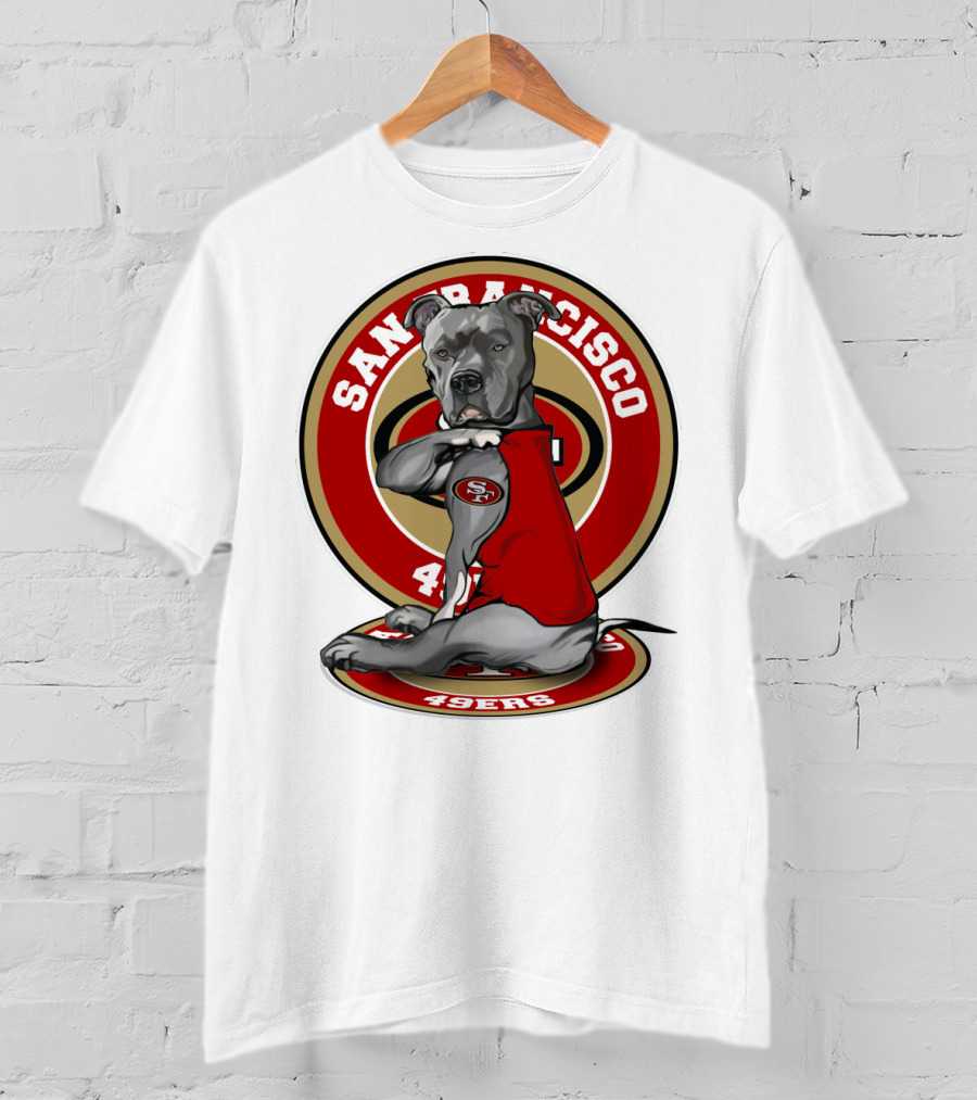 San Francisco 49ers Pitbull Nfl Team Spirit T-Shirt