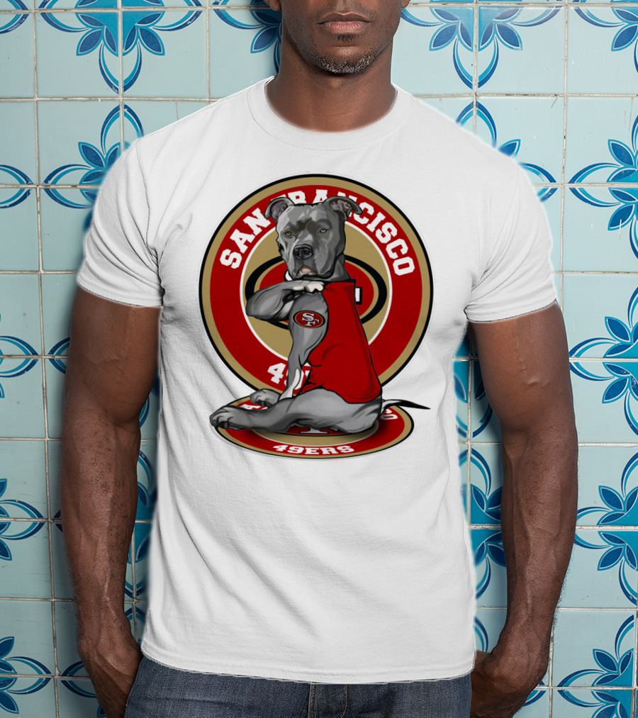 San Francisco 49ers Pitbull Nfl Team Spirit T-Shirt