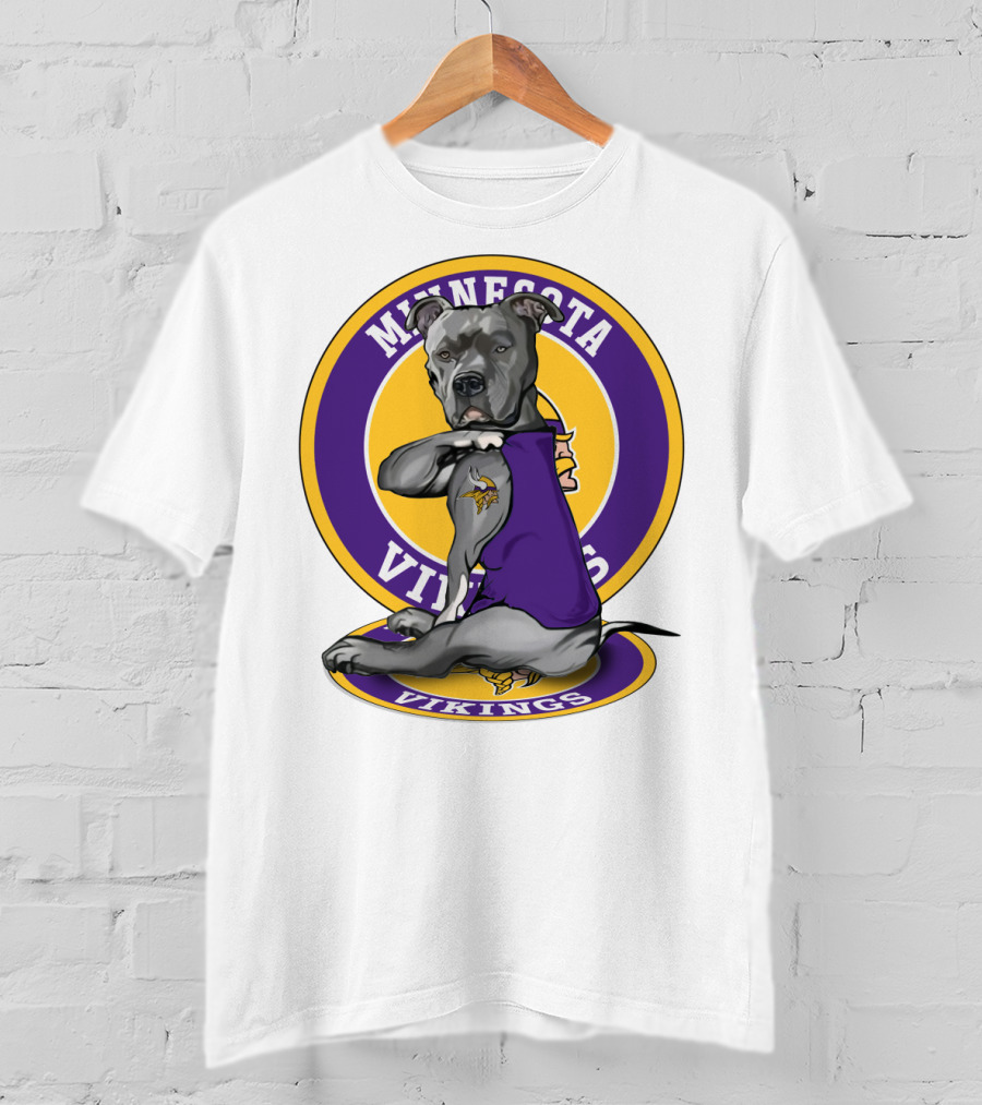 Minnesota Vikings Pitbull T-Shirt