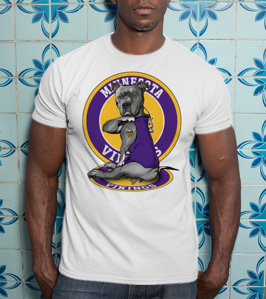 Minnesota Vikings Pitbull T-Shirt