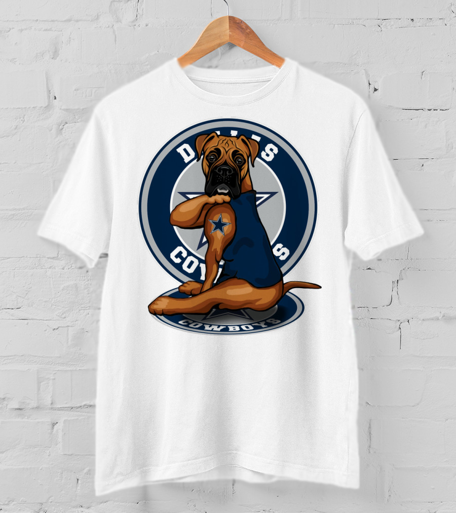 Dallas Cowboys Boxer Dog Star T-Shirt