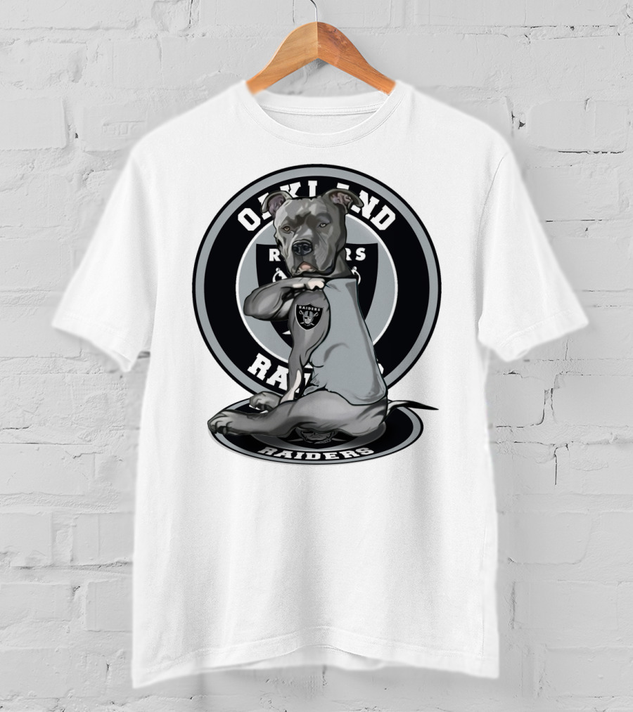 Oakland Raiders Pitbull Fan T-Shirt