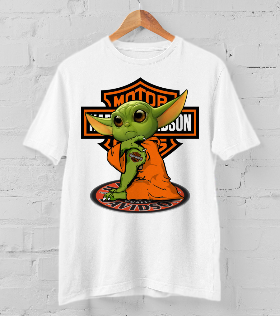 Harley Davidson Yoda Motorcycles T-Shirt