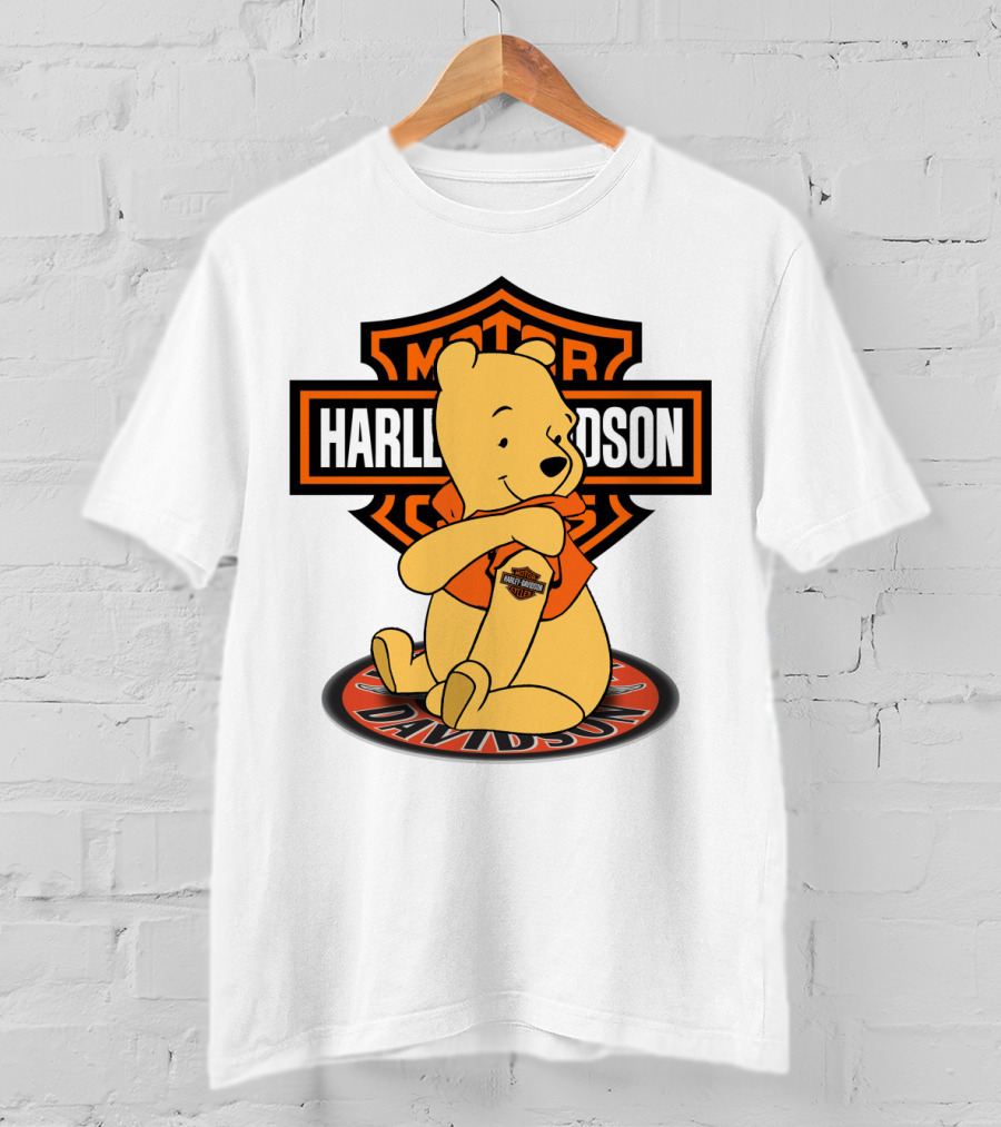 Harley Davidson Pooh Bear Iconic Motor Style T-Shirt