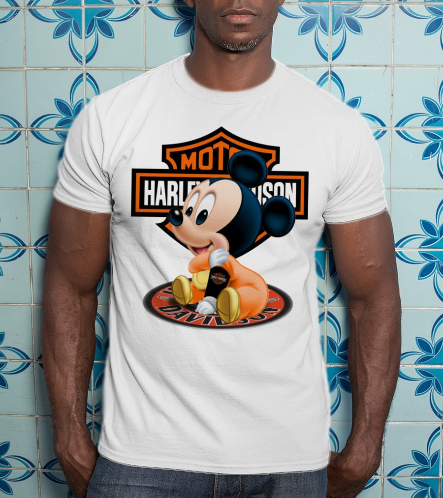 Harley Davidson Moto Mickey Mouse T-Shirt
