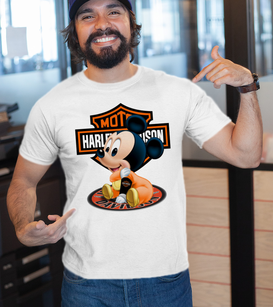 Harley Davidson Moto Mickey Mouse T-Shirt