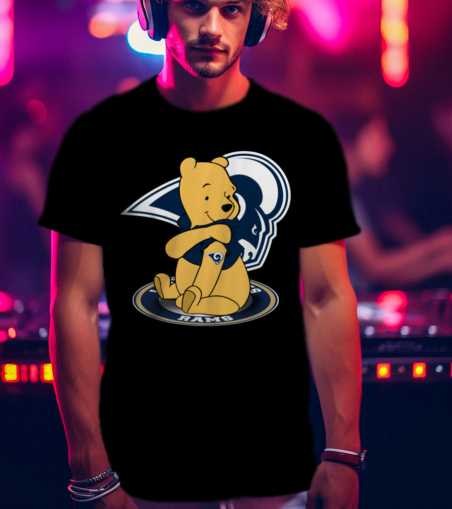 Pooh Rams LA Football Bear T-Shirt