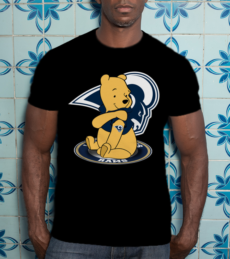 Pooh Rams LA Football Bear T-Shirt