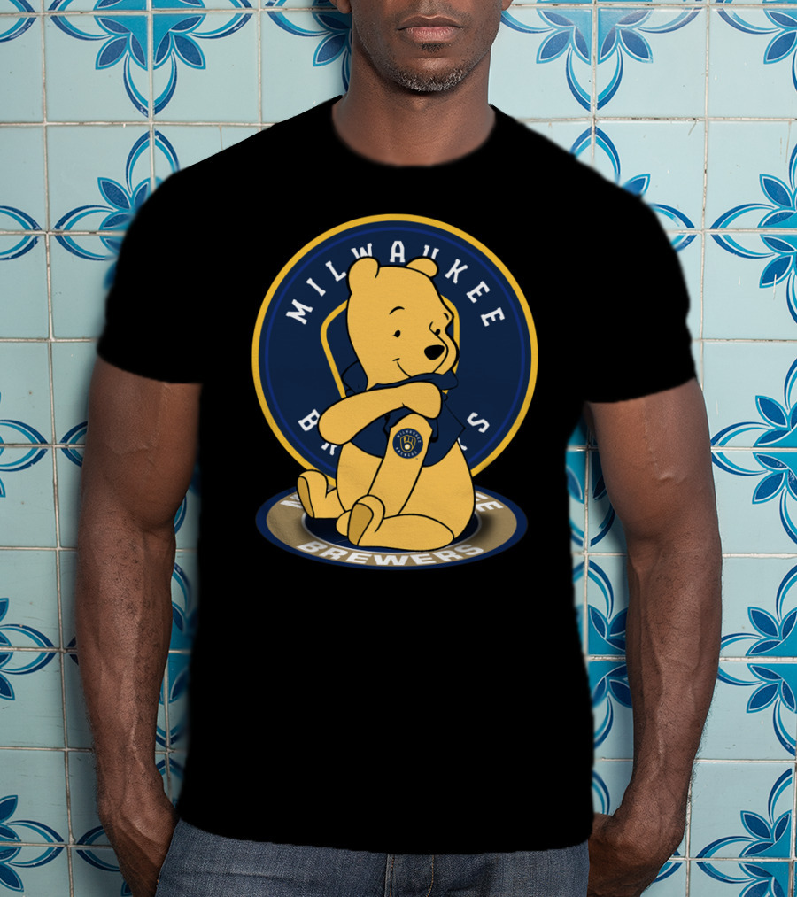 Milwaukee Brewers Pooh Crossover T-Shirt
