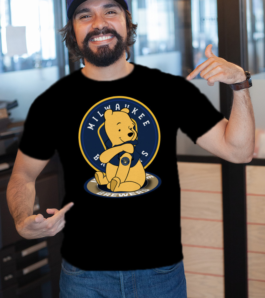 Milwaukee Brewers Pooh Crossover T-Shirt