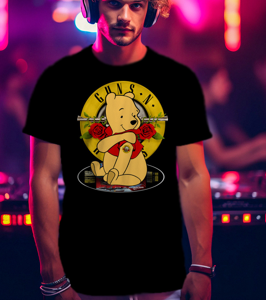 Guns N’ Roses Pooh Bear Mashup T-Shirt