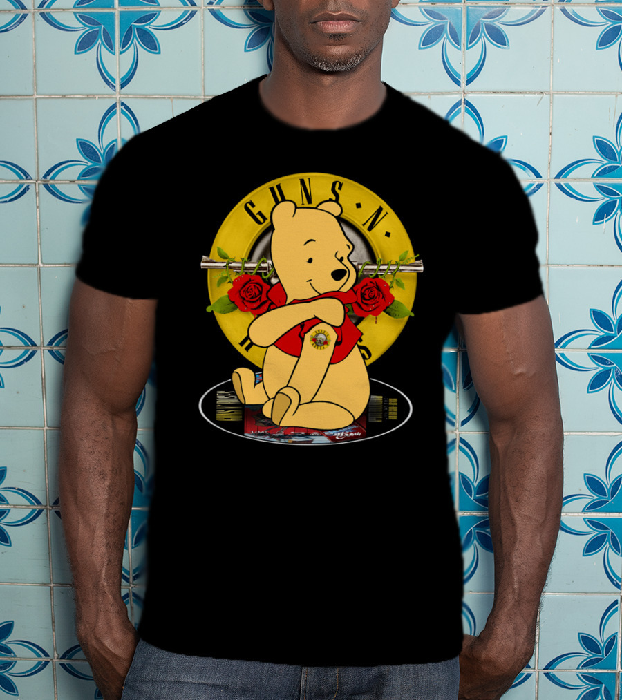 Guns N’ Roses Pooh Bear Mashup T-Shirt