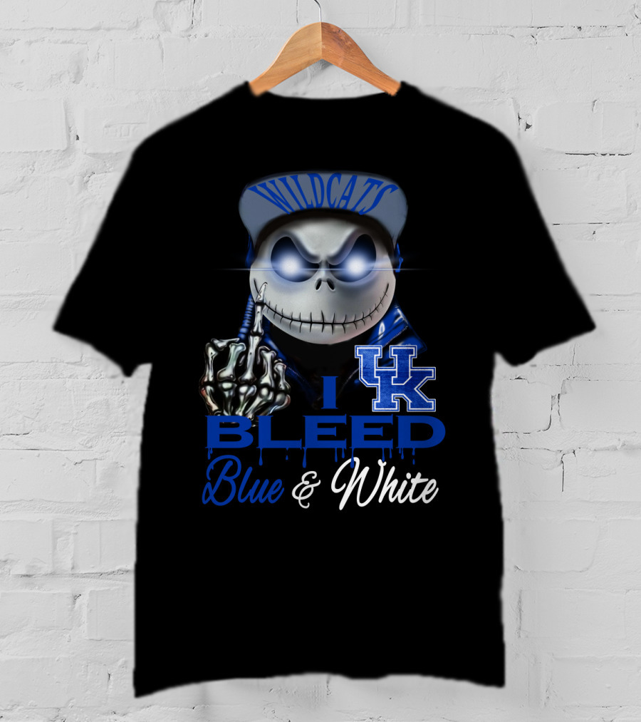 Wildcats I Bleed Blue & White Uk T-Shirt