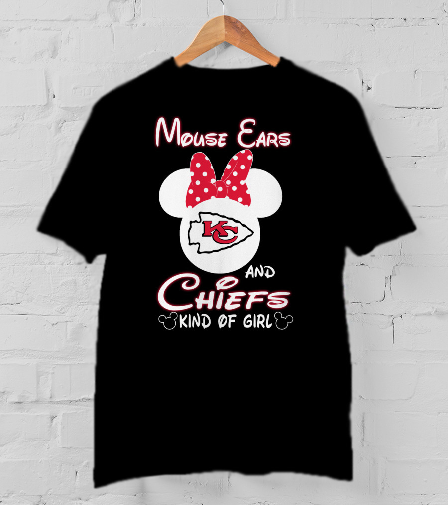 Mouse Ears And Chiefs Kind Of Girl T-Shirt