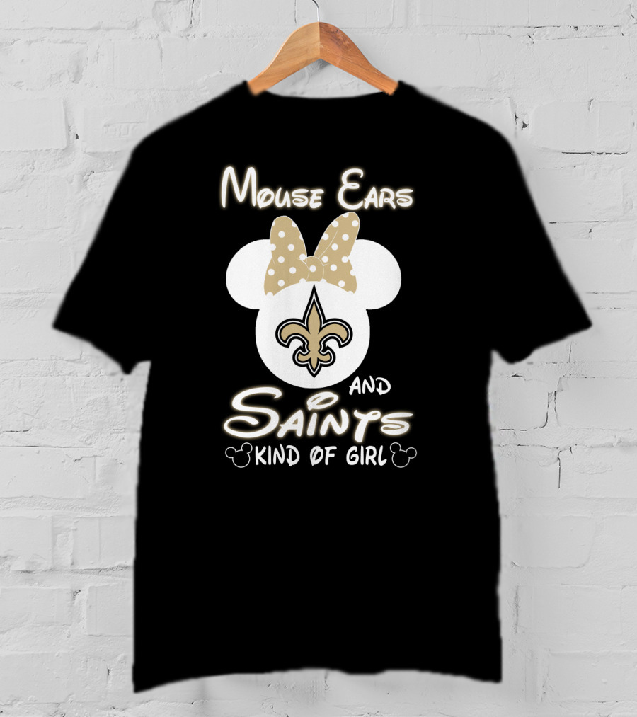 Mouse Ears And Saints Kind Of Girl T-Shirt