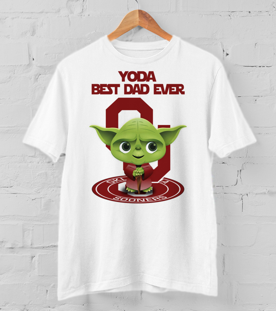 Yoda Best Dad Ever Oklahoma Sooners T-Shirt