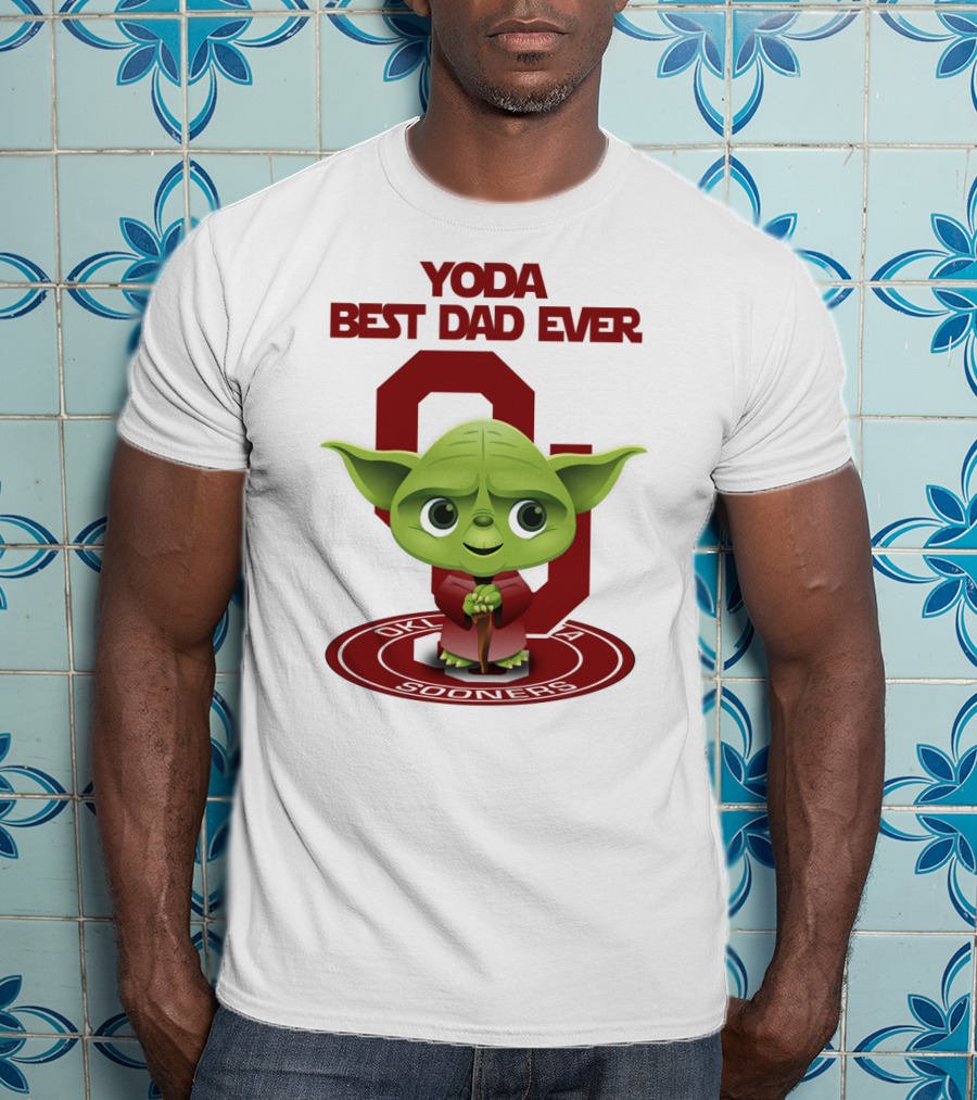 Yoda Best Dad Ever Oklahoma Sooners T-Shirt