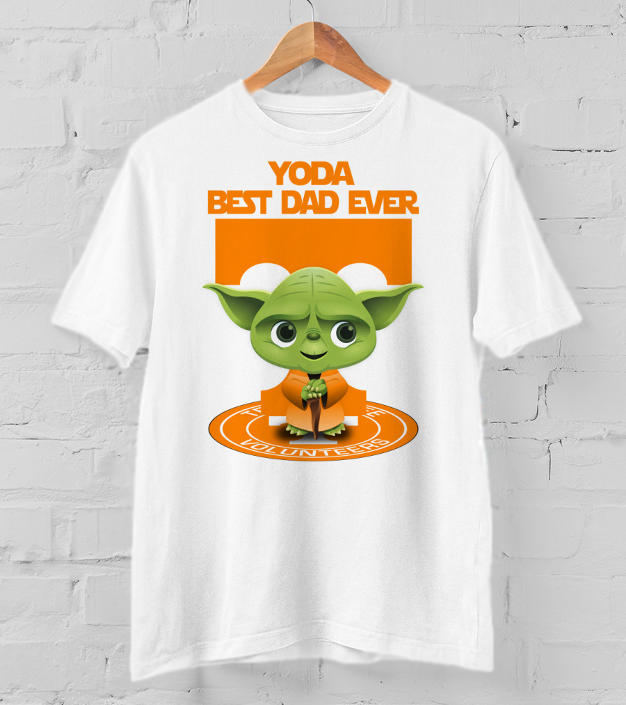 Yoda Best Dad Ever Tennessee Volunteers T-Shirt