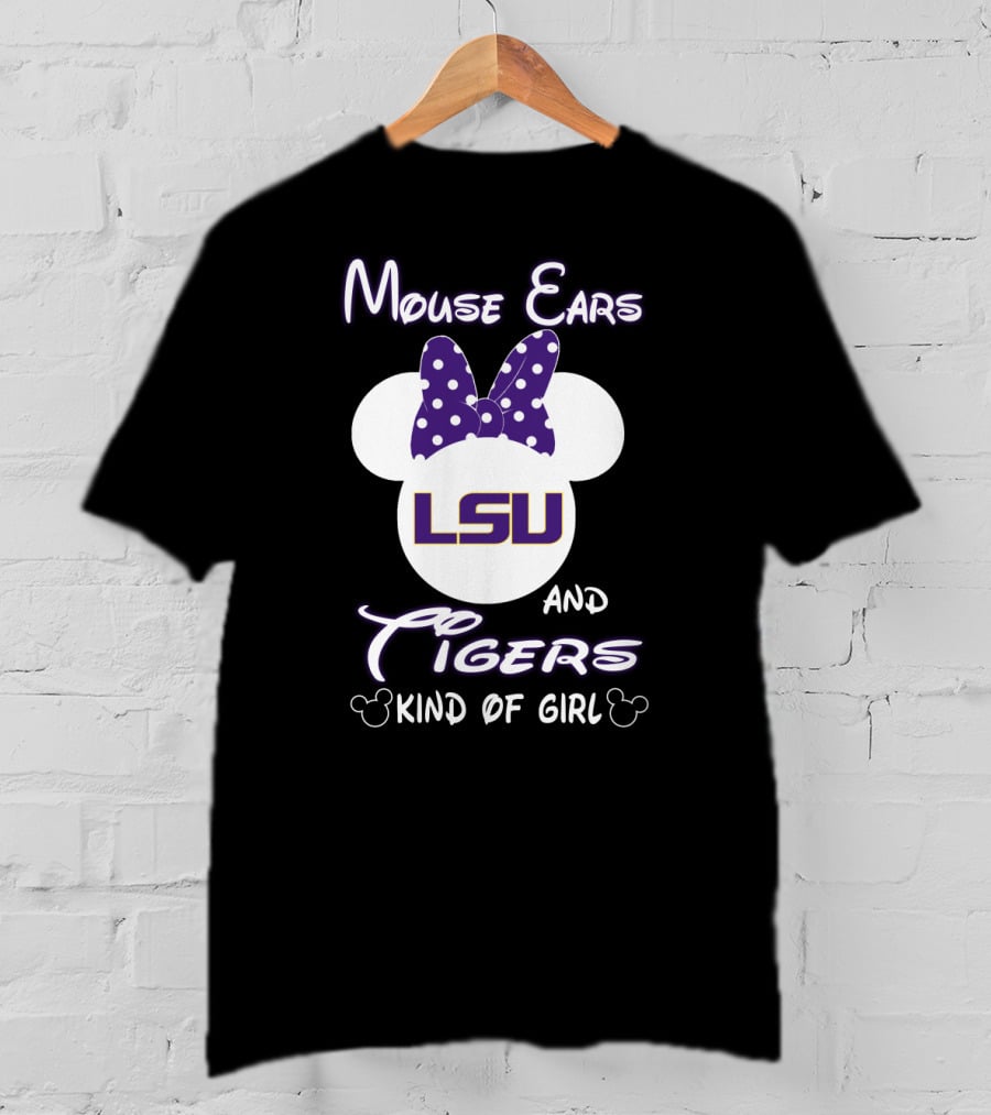 Mouse Ears Lsu Tigers Kind Of Girl T-Shirt