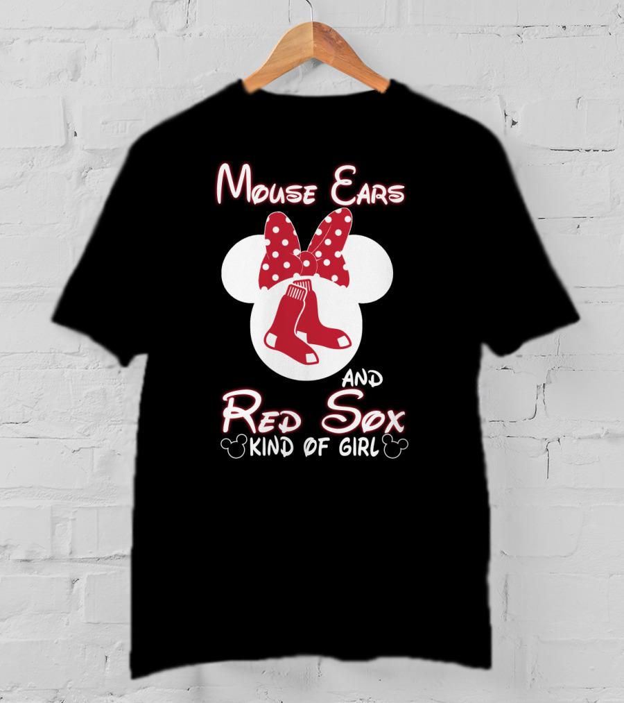 Mouse Ears And Red Sox Kind Of Girl T-Shirt