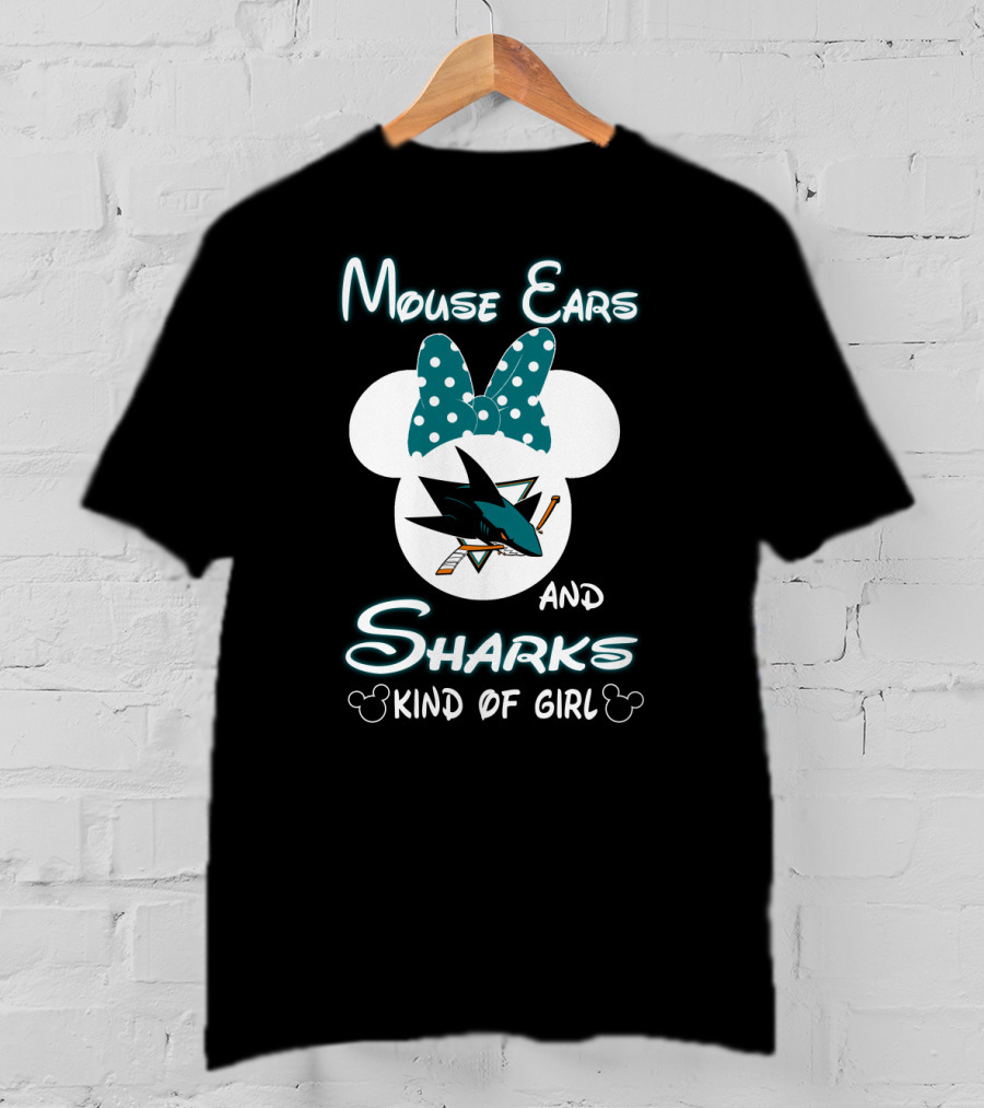 Mouse Ears And Sharks Kind Of Girl T-Shirt