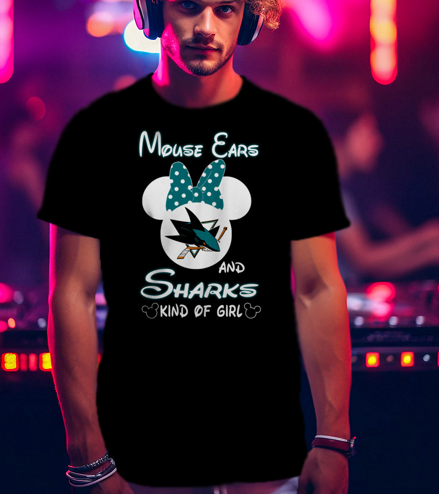 Mouse Ears And Sharks Kind Of Girl T-Shirt