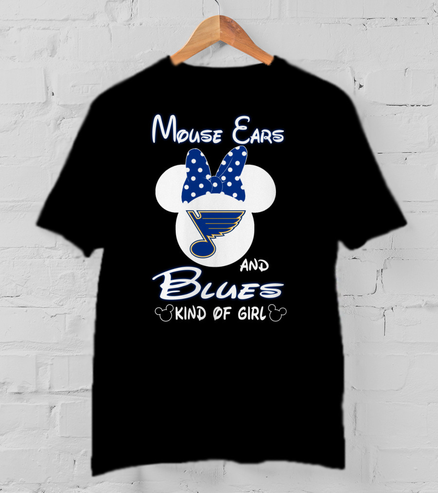 Mouse Ears And Blues Kind Of Girl T-Shirt