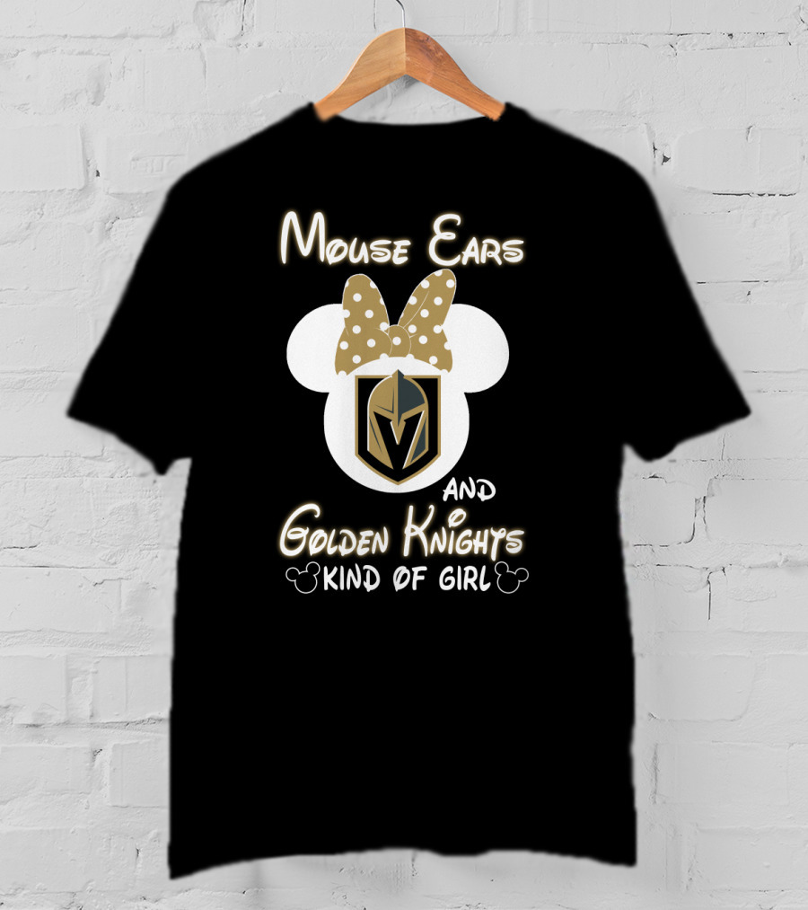 Mouse Ears Golden Knights Kind Of Girl T-Shirt