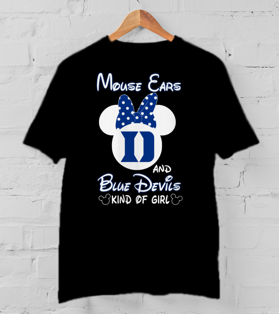 Mouse Ears And Blue Devils Kind Of Girl T-Shirt