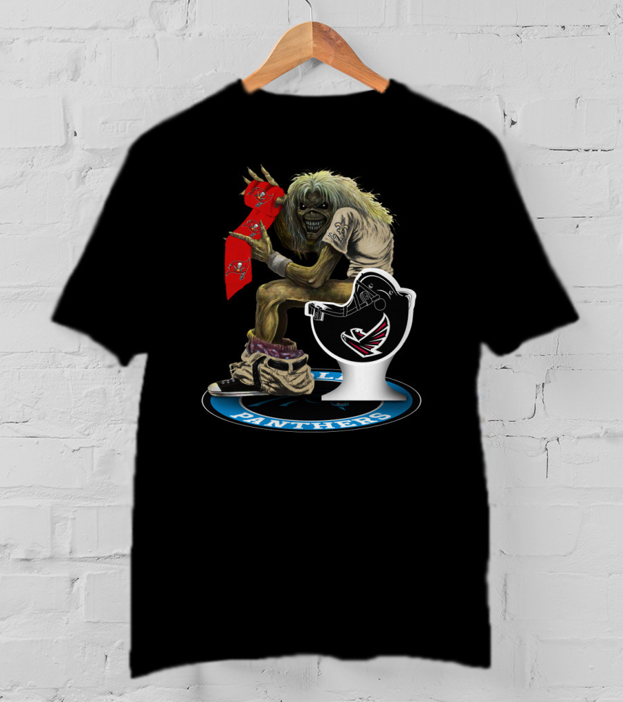 Panthers And Buccaneers Icon With Eddie T-Shirt