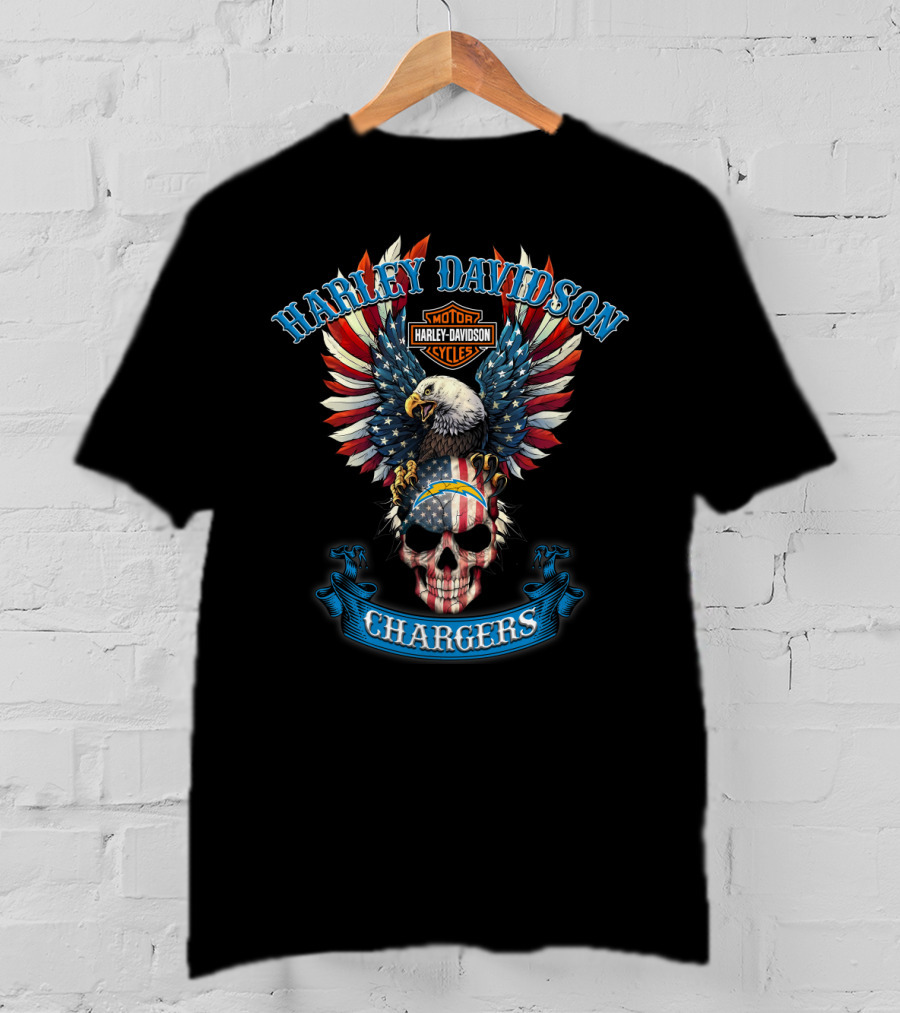 Harley Davidson Motor Cycles Chargers T-Shirt