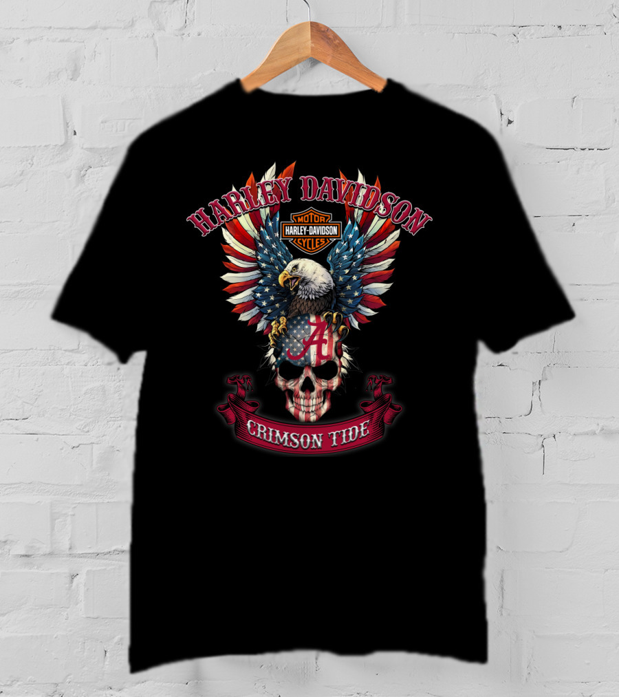 Harley Davidson Motor Cycles Crimson Tide A T-Shirt