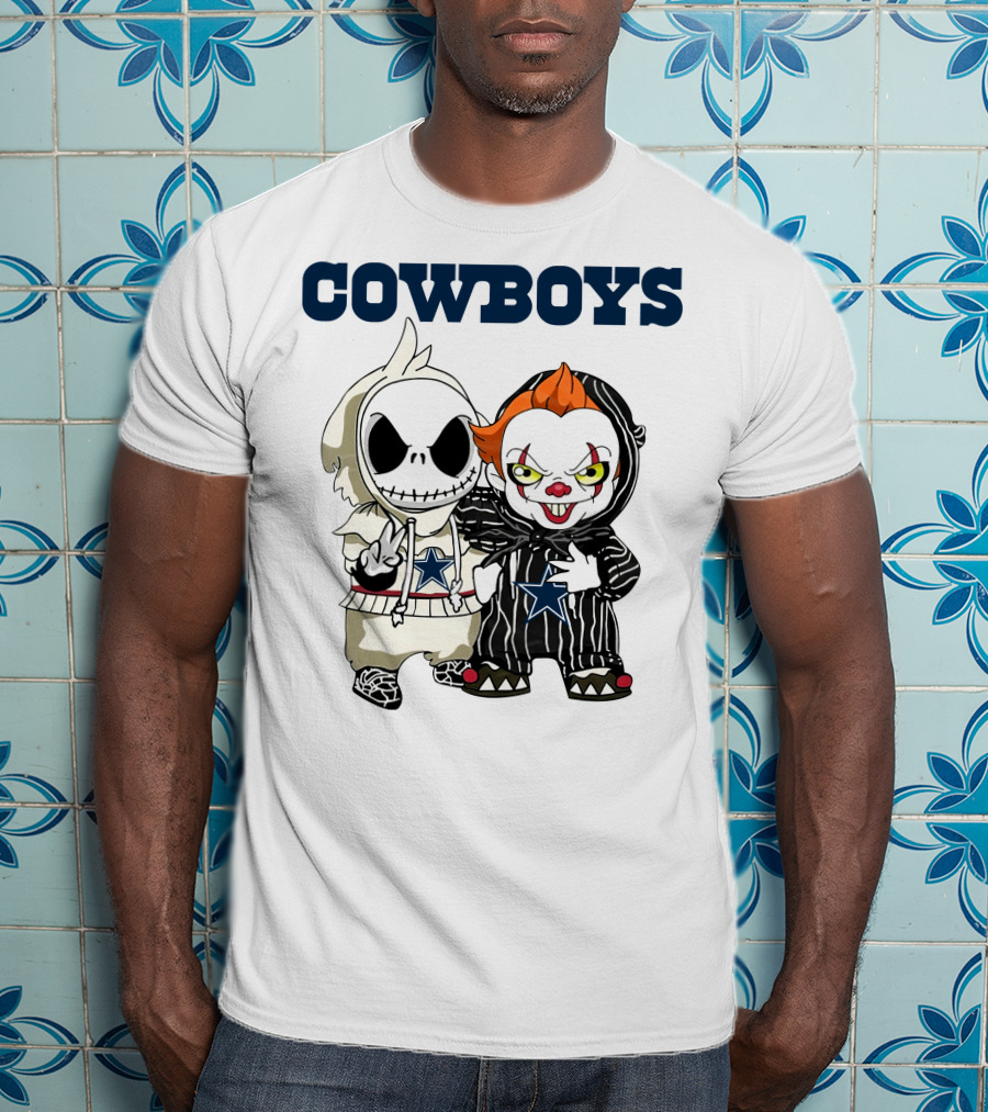 Cowboys Disney NFL Halloween Characters T-Shirt