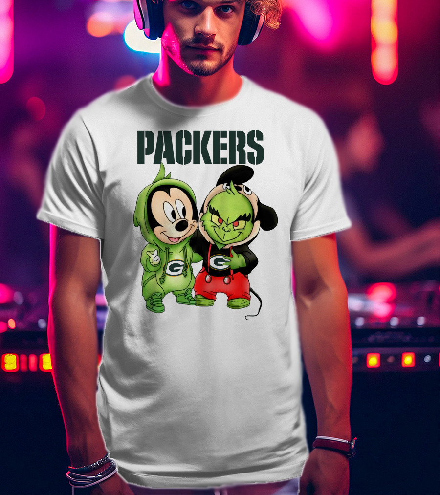 Packers Mickey And Grinch T-Shirt