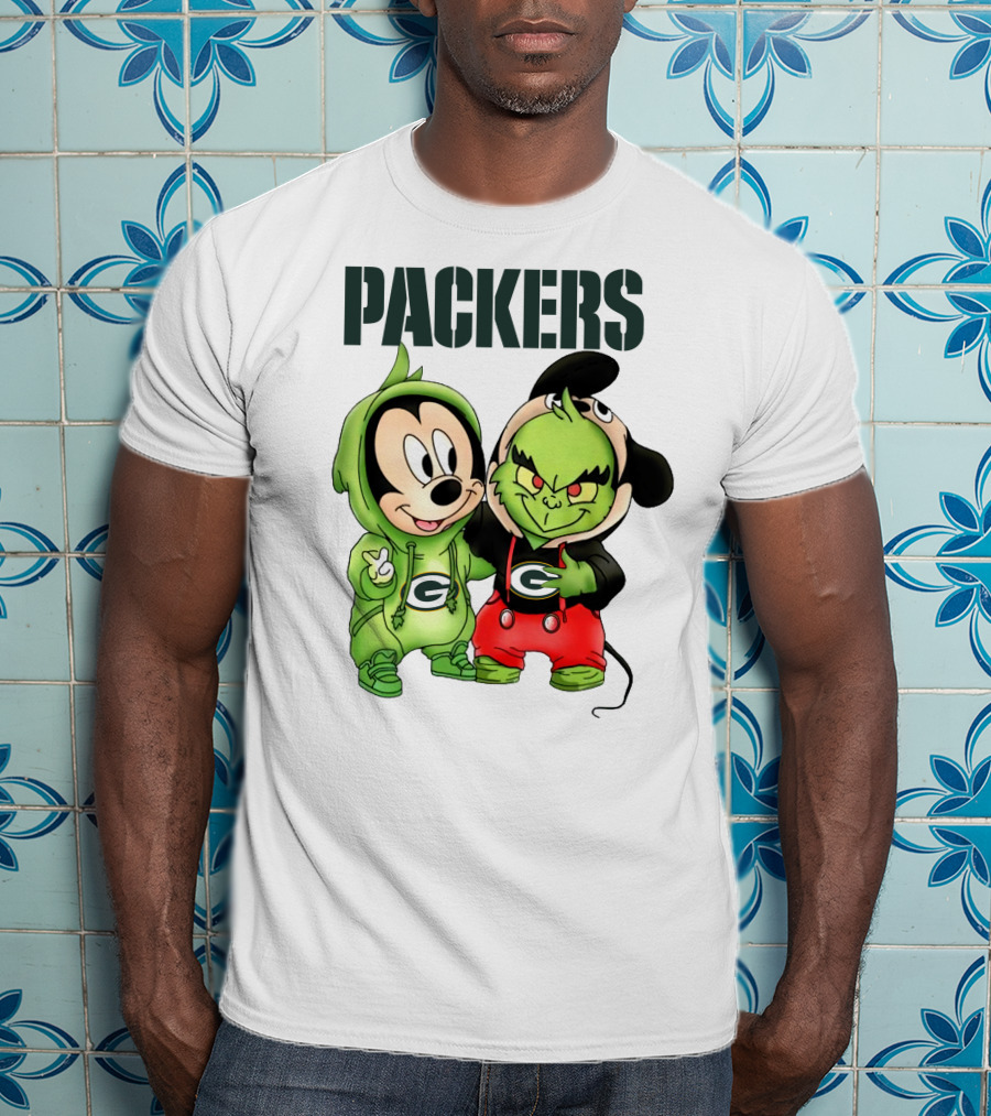 Packers Mickey And Grinch T-Shirt