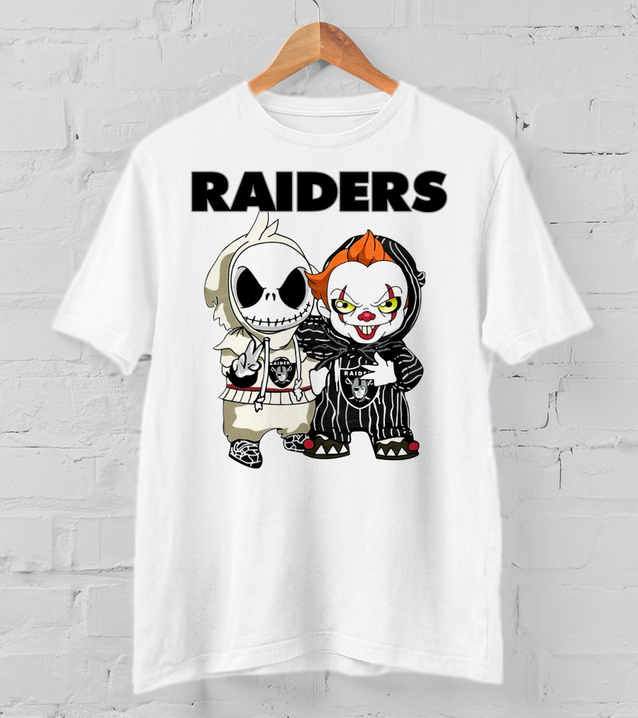 Raiders Jack-Pennywise Crossover Characters T-Shirt