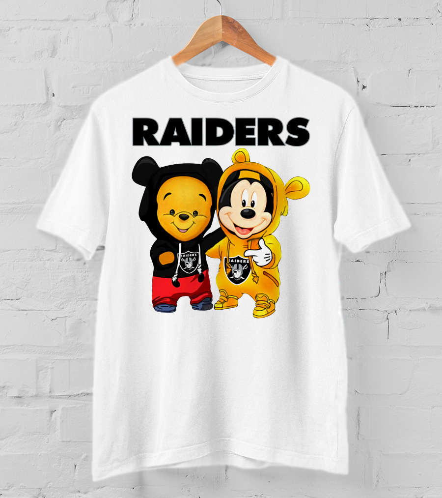 Raiders Pooh Mickey T-Shirt