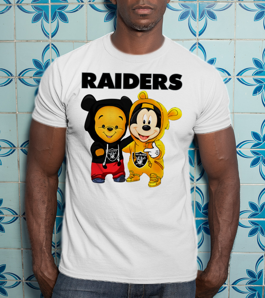 Raiders Pooh Mickey T-Shirt