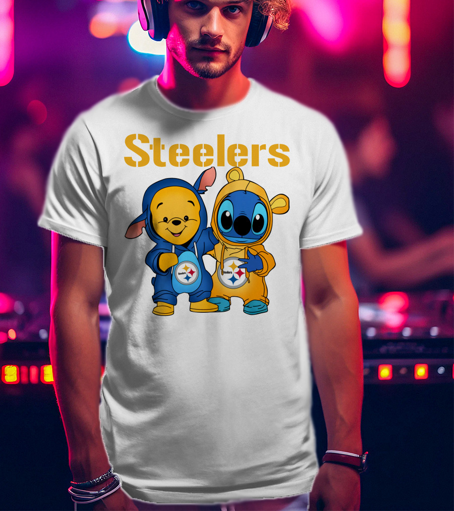 Steelers Pooh Stitch T-Shirt