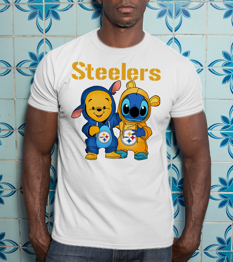 Steelers Pooh Stitch T-Shirt