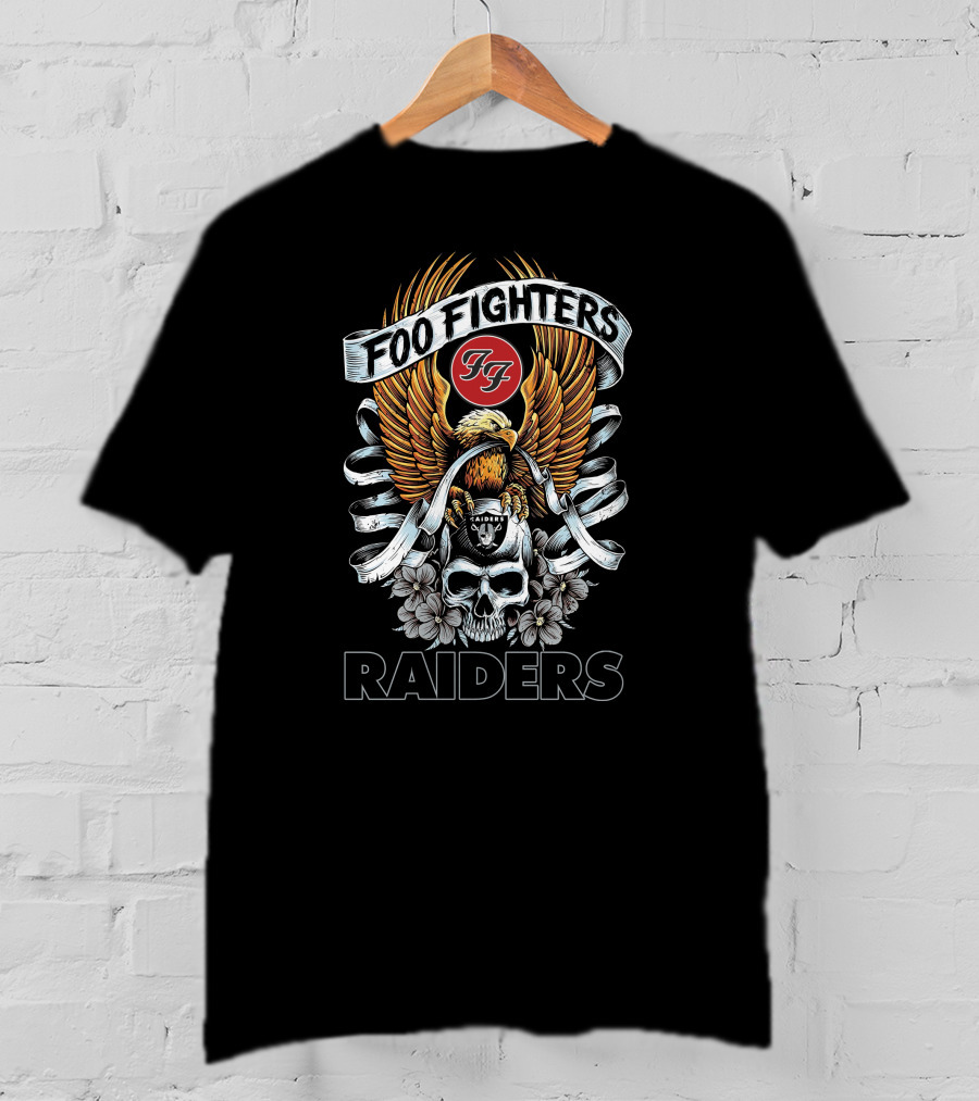 Foo Fighters Raiders Skull And Eagle T-Shirt