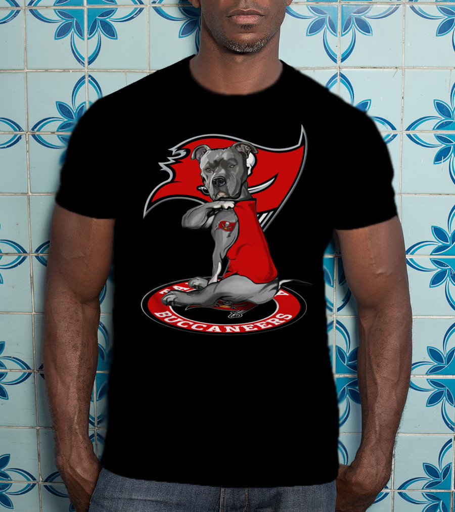 Tampa Bay Buccaneers Dog Pit Bull T-Shirt