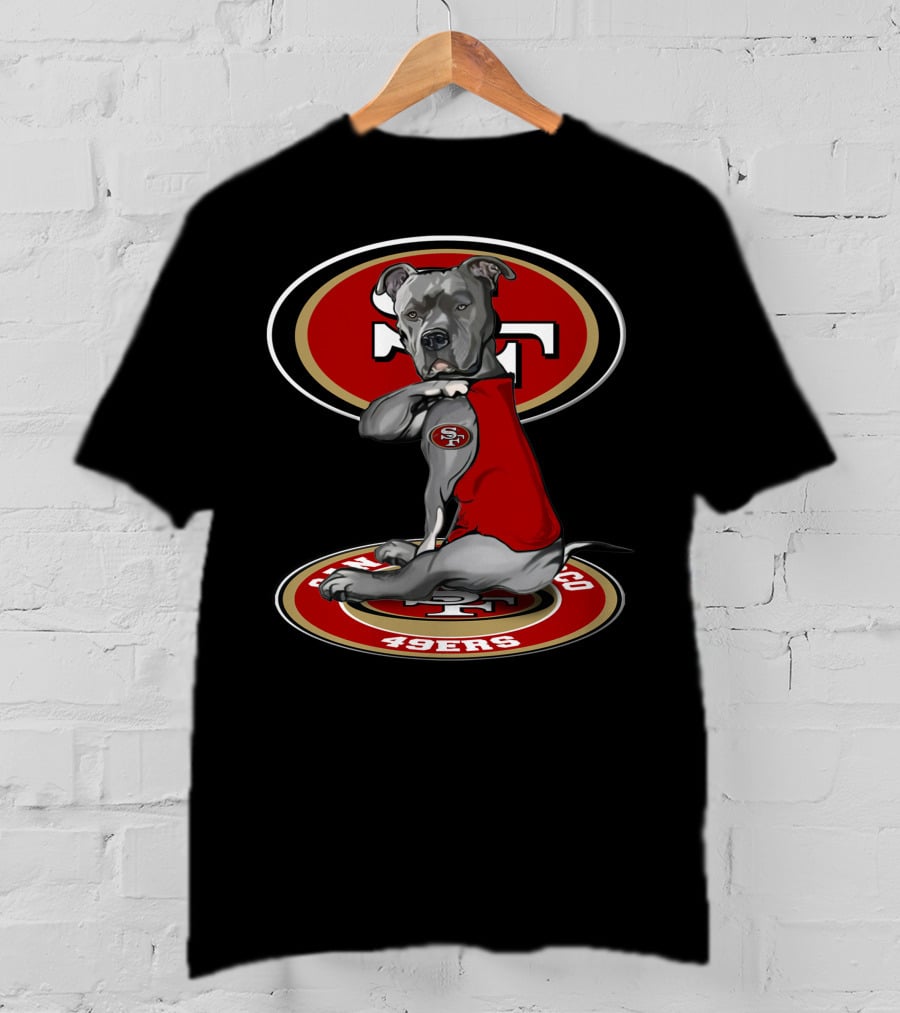 San Francisco 49ers Dog Logo With 28 T-Shirt