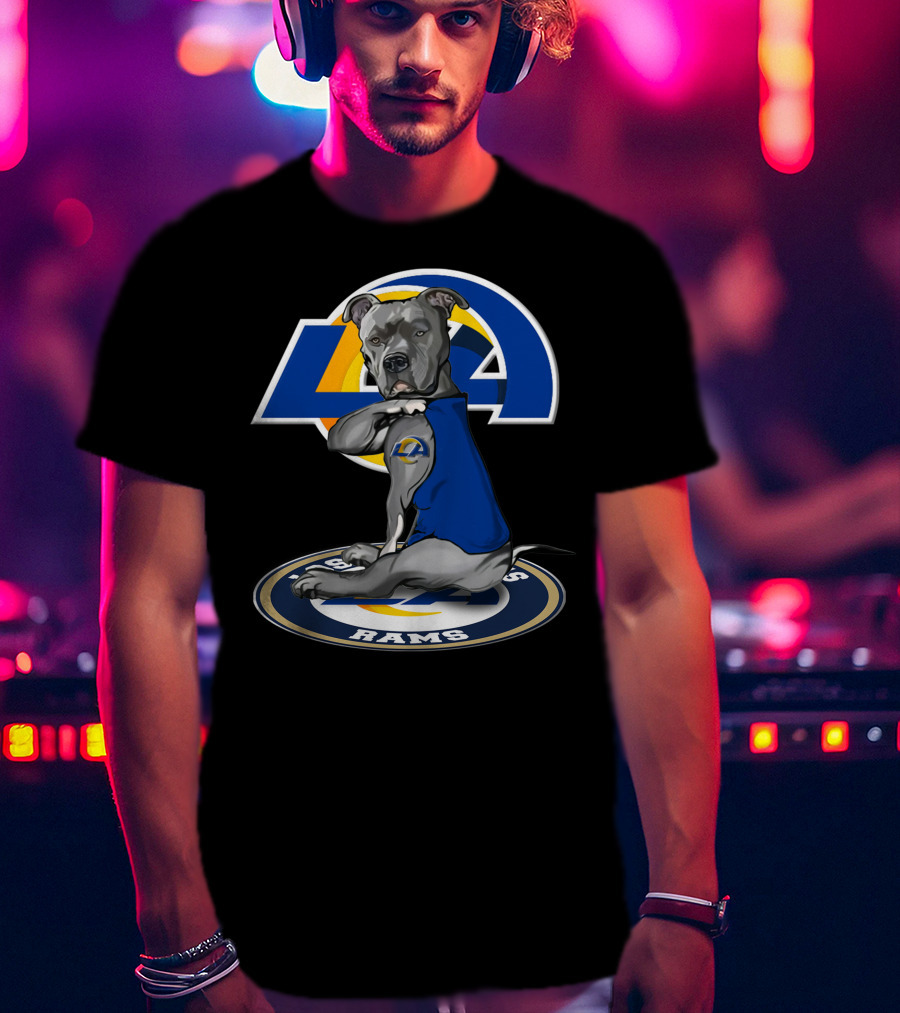 LA Rams Dog Mascot 26 Los Angeles Rams T-Shirt