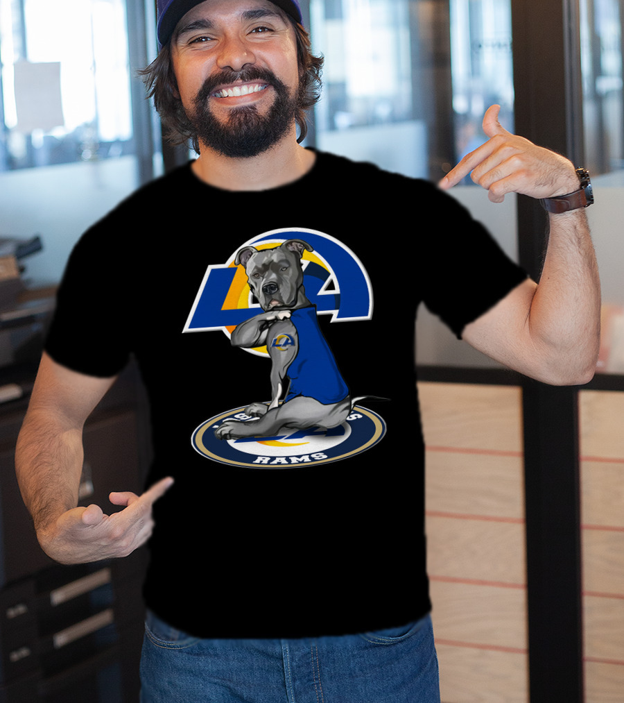 LA Rams Dog Mascot 26 Los Angeles Rams T-Shirt