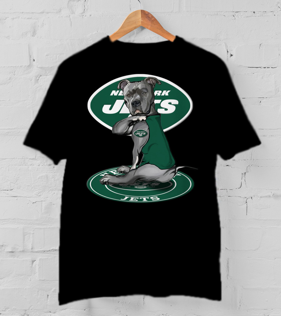 New York Jets Dog Mascot In Team Outfit T-Shirt