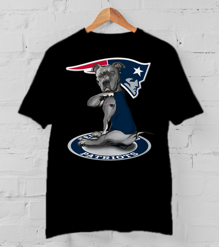 19 New England Patriots Dog T-Shirt